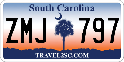 SC license plate ZMJ797