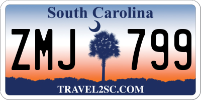 SC license plate ZMJ799