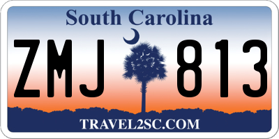 SC license plate ZMJ813