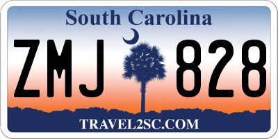 SC license plate ZMJ828