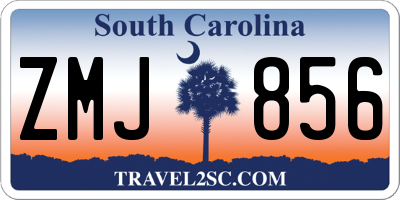 SC license plate ZMJ856
