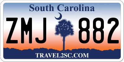 SC license plate ZMJ882