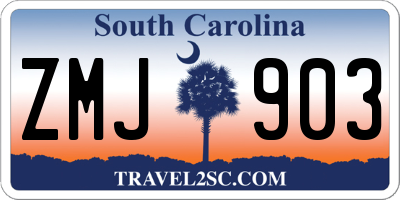 SC license plate ZMJ903