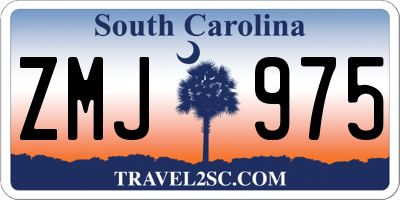 SC license plate ZMJ975