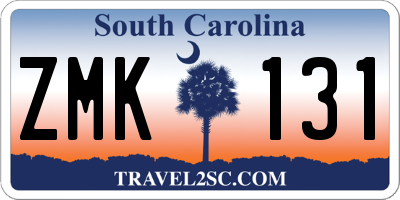 SC license plate ZMK131