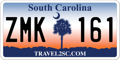 SC license plate ZMK161