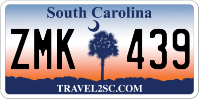 SC license plate ZMK439