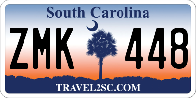 SC license plate ZMK448