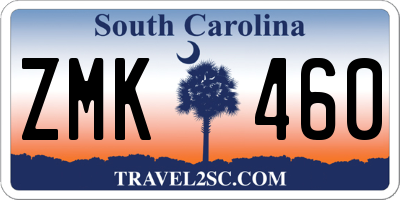 SC license plate ZMK460
