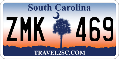 SC license plate ZMK469