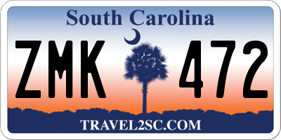SC license plate ZMK472