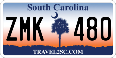 SC license plate ZMK480
