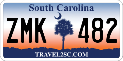 SC license plate ZMK482
