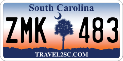 SC license plate ZMK483