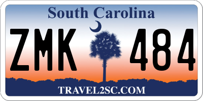 SC license plate ZMK484