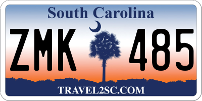 SC license plate ZMK485