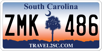 SC license plate ZMK486