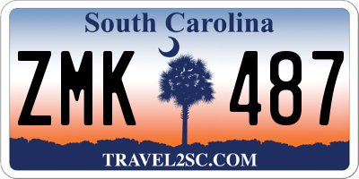 SC license plate ZMK487