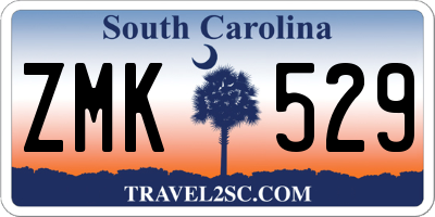 SC license plate ZMK529