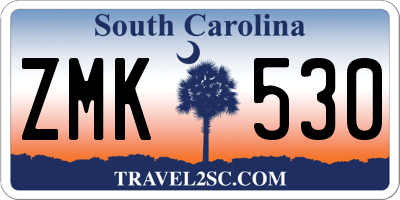 SC license plate ZMK530