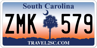 SC license plate ZMK579
