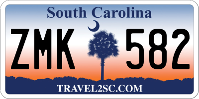 SC license plate ZMK582