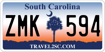 SC license plate ZMK594