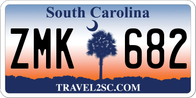 SC license plate ZMK682