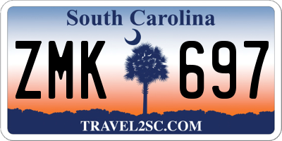 SC license plate ZMK697