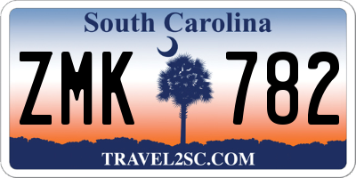 SC license plate ZMK782