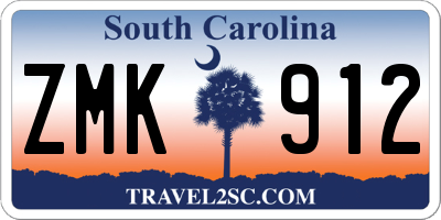 SC license plate ZMK912