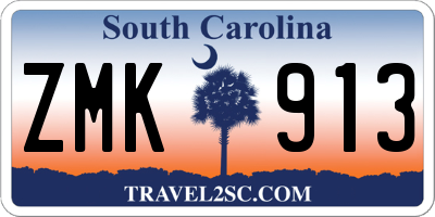 SC license plate ZMK913