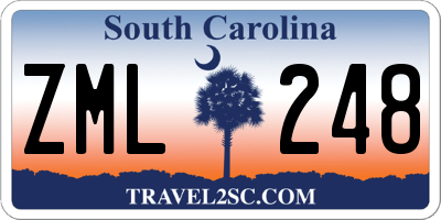 SC license plate ZML248