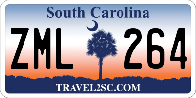 SC license plate ZML264
