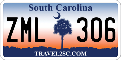 SC license plate ZML306