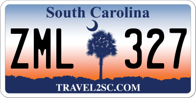 SC license plate ZML327