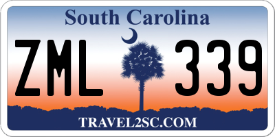 SC license plate ZML339