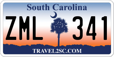 SC license plate ZML341