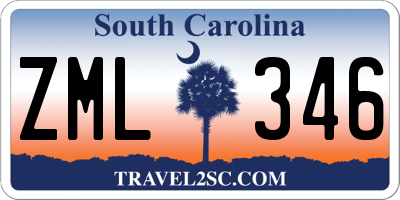 SC license plate ZML346