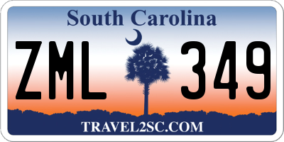 SC license plate ZML349