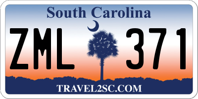 SC license plate ZML371