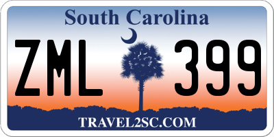 SC license plate ZML399