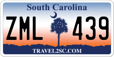 SC license plate ZML439