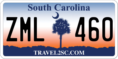 SC license plate ZML460