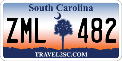 SC license plate ZML482