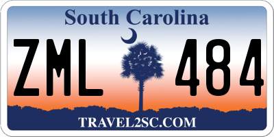 SC license plate ZML484