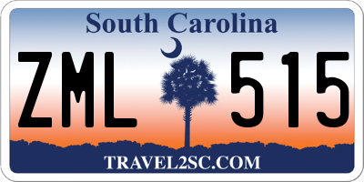 SC license plate ZML515