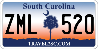 SC license plate ZML520