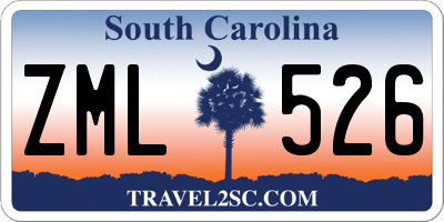 SC license plate ZML526