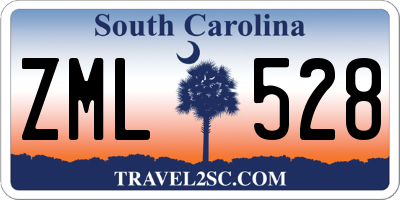 SC license plate ZML528